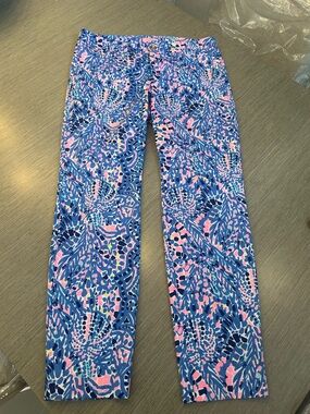 Lilly Pulitzer Pink, Blue & White Floral Straight Leg Jeans